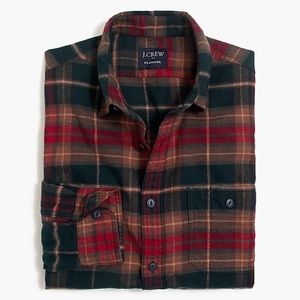 J. Crew Plaid Slim Flannel Workshirt
